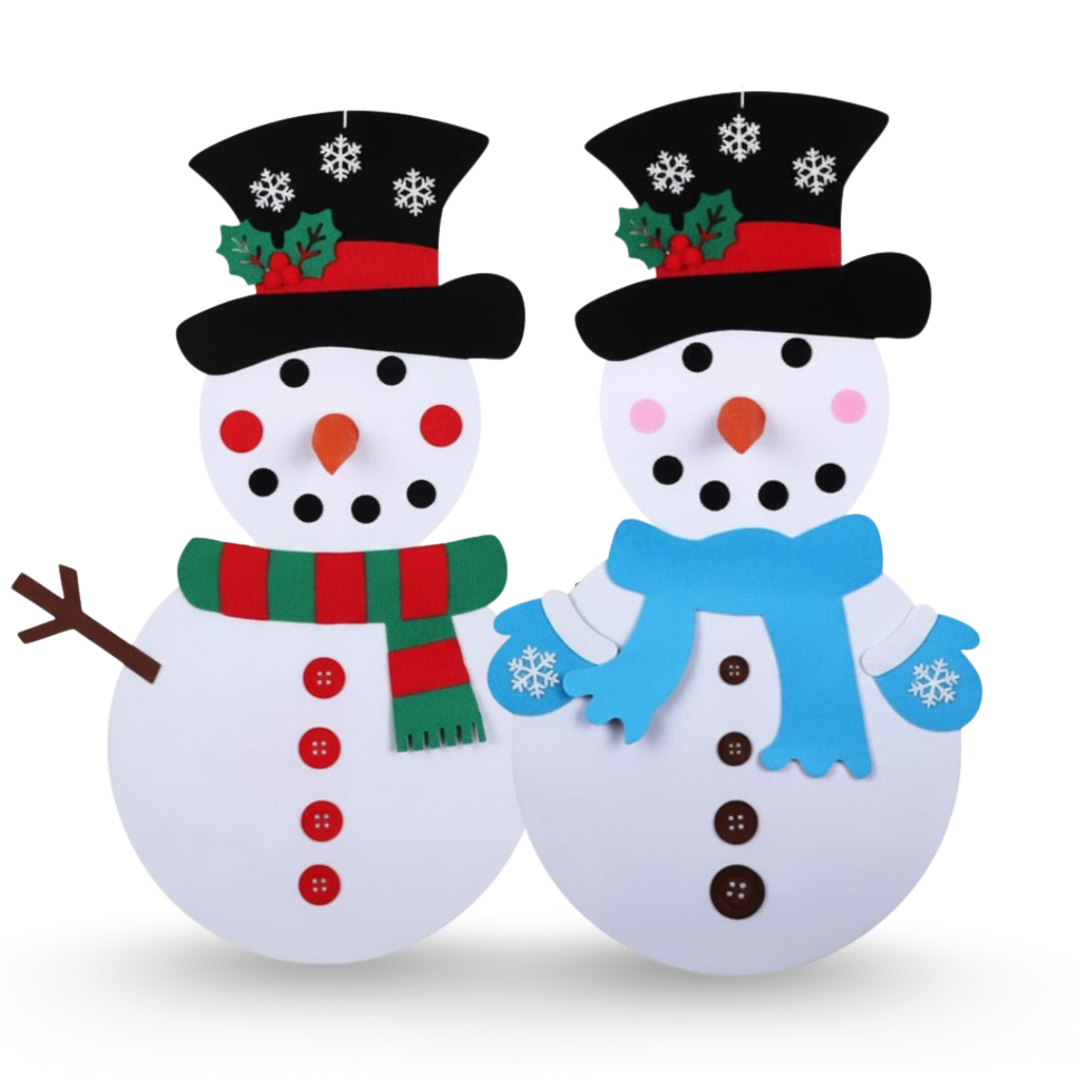 Filz-Schneemann zum Dekorieren