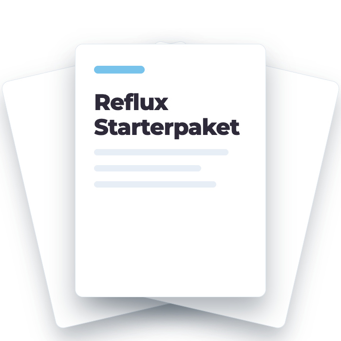 Reflux-Starterpaket von LulaBini, drei Unterlagen als PDF