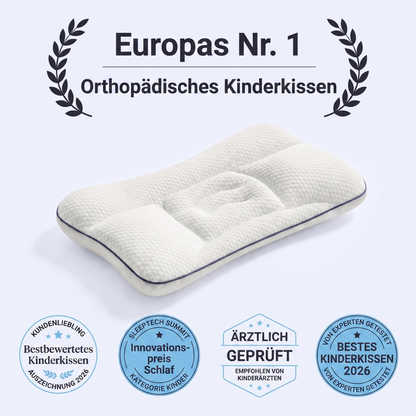 Europas Nr. 1 orthopädisches Kinderkissen von LulaBini mit Auszeichnungen