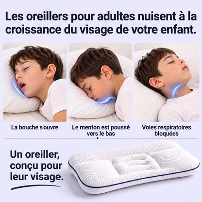 Les oreillers pour adultes nuisent à la croissance du visage de l'enfant